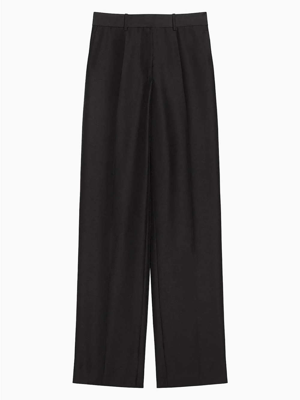 NWT Helmut Lang Black Wool Straight-Leg Car Trousers